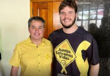Ao lado de Bruno Cunha Lima, Efraim participa de Campanha Maio Amarelo para conscientização no trânsito