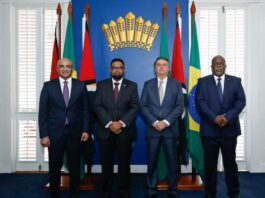 Presidentes da Guiana e do Brasil se reúnem em Georgetown