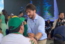 Pedro Cunha Lima participa com Bolsonaro da entrega da Vertente Litorânea, obra que vai beneficiar 680 mil paraibanos com água