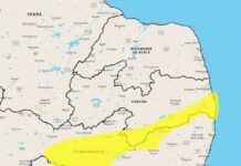 Inmet faz alerta de perigo potencial por acumulado de chuva na Paraíba
