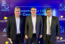 “Eu apoio as cooperativas, pois são fundamentais para a geração de empregos e distribuição de renda”, diz Efraim em comemoração dos 50 anos da Organização das Cooperativas Brasileiras da Paraíba