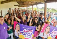 Carol Gomes é recebida por lideranças em Salgado de São Félix