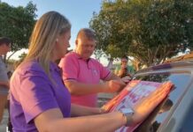 Carol Gomes inicia campanha eleitoral com adesivaço em Boa Vista