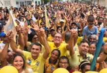 Passeata e comício marcam inauguração de comitê de Fábio Ramalho em Lagoa Seca