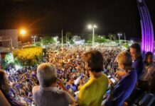 Multidão vai às ruas de Pombal receber Pedro Cunha Lima em encontro organizado pelo prefeito Verissinho, do MDB
