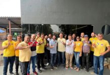 Pedro recebe apoio de Pedrito Gomes, ex-prefeito de Cruz do Espírito Santo, e todo seu grupo político