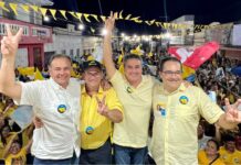 “Com coragem e humildade, vencemos um grande desafio”, disse Efraim durante visita para agradecer votação nos municípios