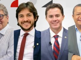 Ipec na Paraíba, para governador: João, 39%; Pedro, 22%; Veneziano, 22% e Nilvan 15%
