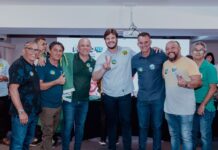 Prefeito e vereadores de CG participam de evento de anúncio do Cabo Gilberto à candidatura de Pedro