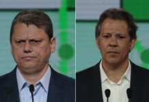 SP: Tarcísio sai na frente e disputa 2º turno com Haddad para governador