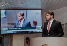 Bruno agradece apoio de vereadores e destaca projetos administrativos, em mensagem anual na CMCG