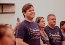 Bruno participa da abertura do 26º Crescer e exalta a valorização espiritual dos laços familiares