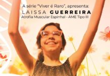 Laíssa Guerreira no próximo dia 31 de Março em série “Viver é Raro!”, no Globoplay