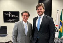 Em Brasília, Veneziano recebe Bruno Cunha Lima em audiência administrativa