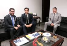 Efraim Filho recebe Gustavo Braga e garante apoio à tramitação e aprovação de crédito internacional para CG no Senado
