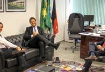 Bruno é recebido por Veneziano e ganha apoio para celeridade na tramitação do pedido de financiamento internacional para CG