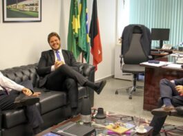 Bruno é recebido por Veneziano e ganha apoio para celeridade na tramitação do pedido de financiamento internacional para CG