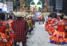 Primeiro dia do Arraial da Gente conta com apresentações de quadrilhas juninas e atrações musicais