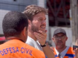 Prefeito Bruno acompanha ações na Prata após tragédia causada por rompimento de reservatório