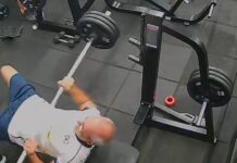 Homem morre após barra de supino cair sobre o tórax durante treino em academia