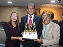 Vereadora Aninha Cardoso e ex-vereador Marinaldo Cardoso participam de homenagem ao ministro Mauro Campbell Marques