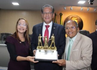 Vereadora Aninha Cardoso e ex-vereador Marinaldo Cardoso participam de homenagem ao ministro Mauro Campbell Marques