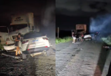 Empresário morre em grave acidente entre carro, moto e caminhão na PB-262
