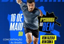 Kits da Corrida do Bem serão entregues nos dias 14 e 15 de maio em Campina Grande