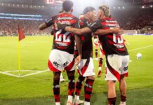 Carrascal decide e Flamengo fica em vantagem na semi da Libertadores