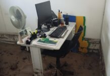 Sede da Secretaria de Agricultura de Campina Grande foi fortemente atingida por águas do reservatório da Cagepa