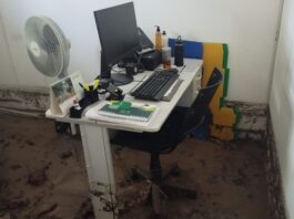 Sede da Secretaria de Agricultura de Campina Grande foi fortemente atingida por águas do reservatório da Cagepa