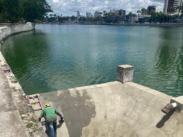 Prefeitura de Campina Grande realiza manutenção preventiva no sangradouro do Açude Velho