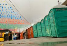 Parque do Povo recebeu nesta quarta-feira mais 50 banheiros químicos