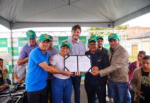 Bruno assina autorização para pavimentação e drenagem de ruas no bairro Novo Horizonte