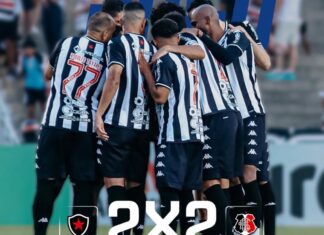 Botafogo-PB e Santa Cruz empatam em 2 a 2 pela Série C do Brasileiro