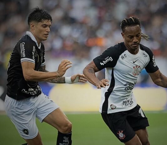 Corinthians e Botafogo empatam e estacionam na tabela do Brasileirão
