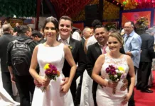 100 casais dizem “sim” no Casamento Coletivo na Pirâmide do Parque do Povo, nesta segunda-feira (12): “amar, também, é um ato de resistência”