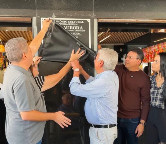 ‘Café Aurora’ recebe placa de Patrimônio Cultural de Campina Grande