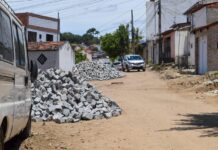 Prefeitura de Campina Grande avança nas obras de pavimentação no bairro Monte Santo