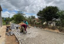 Obras de pavimentação em comunidades rurais de Galante e Catolé de Boa Vista chegam a 40% de execução