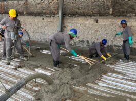 CAPITÓLIO DA EDUCAÇÃO: Começa fase de concretagem da laje onde será construída a biblioteca