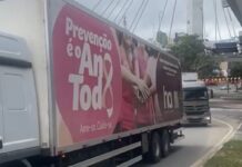 Veneziano registra chegada das carretas com equipamentos para instalação do Hospital de Amor em Campina Grande