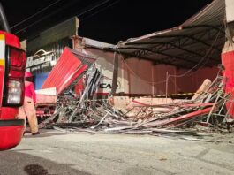 Estrutura de loja de carros desaba, mata uma pessoa e deixa outra ferida, em Campina Grande