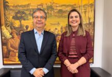 Carol Gomes apresenta proposituras sobre primeira infância em audiência com o presidente do TCE/PB, Dr. Fábio Nogueira