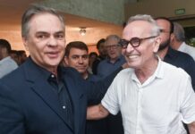 Cícero e Dinho participam de estreia de curta-metragem sobre Ronaldo Cunha Lima em Campina Grande