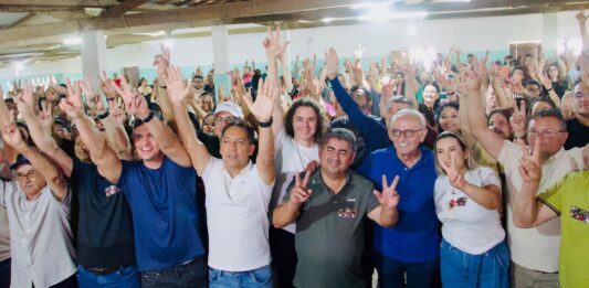 Em ato com presença de Veneziano, prefeito de Lagoa de Roça Júnior do Caracol anuncia apoio a Cícero para governador