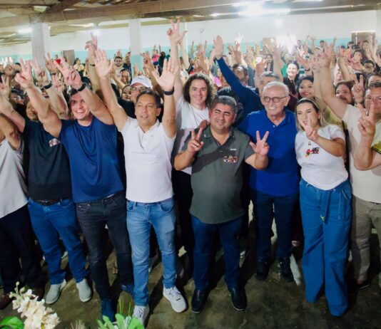 Em ato com presença de Veneziano, prefeito de Lagoa de Roça Júnior do Caracol anuncia apoio a Cícero para governador