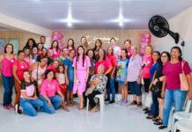 Coordenadoria da Mulher da PMCG promove ação para Clubes de Mães sobre a temática Outubro Rosa