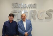 Presidente da FIEPB visita o Sistema FIERGS para conhecer experiências no setor de couro e calçados