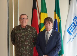 Presidente da FIEPB recebe Comandante Militar do Nordeste e projeta parcerias entre o Exército e a indústria paraibana
